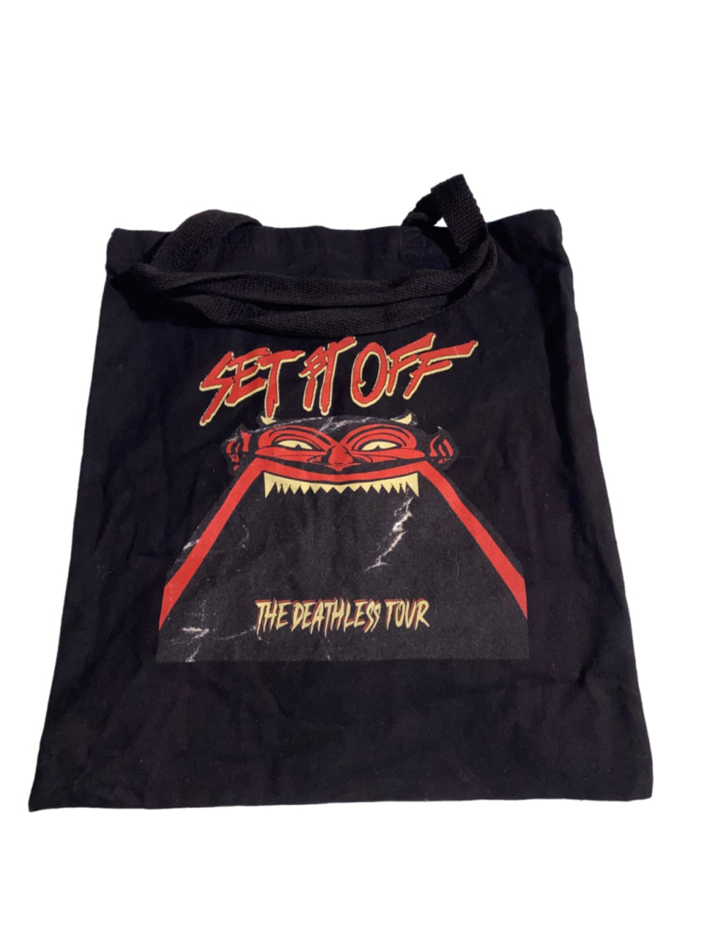 Set It Off The Deathless Tour Black Red Tote Bag One Size